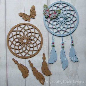 MDF Dream Catcher Butterfly Design