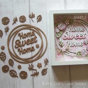 MDF Roses Wreath Sample