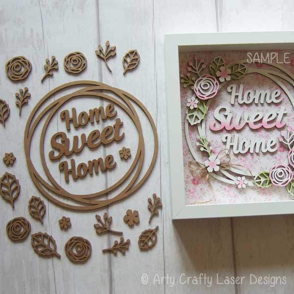 MDF Roses Wreath Sample