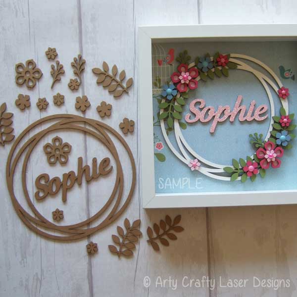 MDF Wreath Personalised Sample