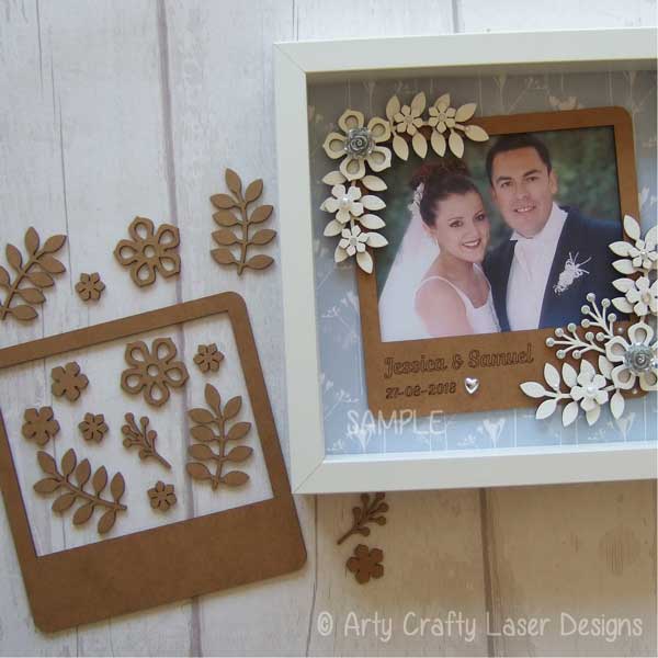 Mdf Personalised Polaroid Frame